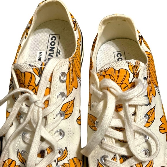 VTG RARE 70 Chuck Taylor Converse Allstar Low Floral Canvas Sneakers Size 10.5 - Picture 12 of 12